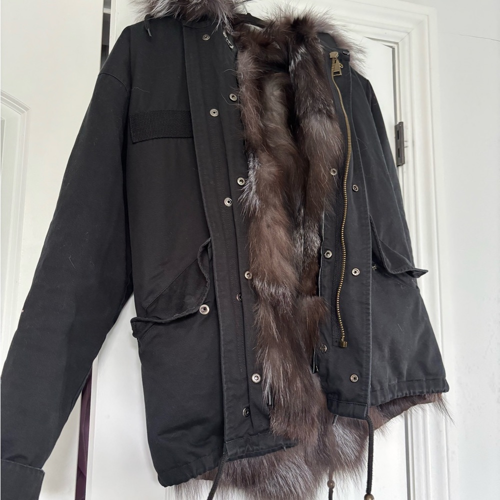 Women’s Black Fur-Lined Jacket